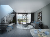 Large three-bedroom apartments in an elite complex by the sea