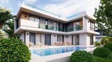 3+1 villa with swimming pool in a resort complex