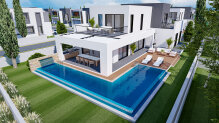 Modern villas in a luxury complex