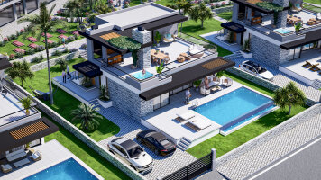 Luxuriöse Villa 3+1 mit privatem Pool! 6 Jahre zinslose Ratenzahlung