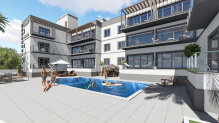 Two-bedroom apartments in a new complex in Alsancak