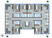 Three-bedroom apartments close to the American University