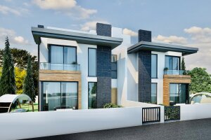 Yeşiltepe'de Yeni, Modern İkiz Villa