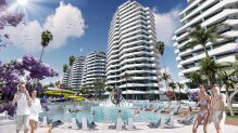 Apartments overlooking popular Long Beach