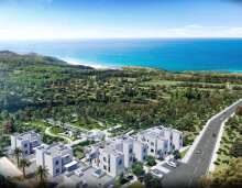 3 + 1 apartment with access to the garden in a luxury complex by the sea