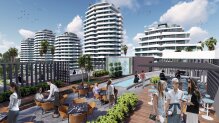 Apartments overlooking popular Long Beach