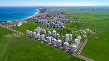 Start of sales!! High-rise complex overlooking the Mediterranean Sea in Iskelе