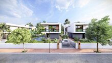 4+1 villa with swimming pool in a resort complex