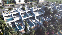 4-room villa with a Caribbean pool