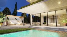 Three-level luxury villa for permanent residence