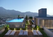 Apartments in the center of Kyrenia with sea and mountain views