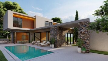 EXKLUSIV!!! Moderne Villa auf einem Hügel mit Blick auf das Mittelmeer