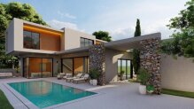 EXCLUSIVE!!! Modern villa on a hill overlooking the Mediterranean Sea