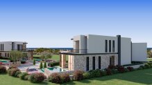 Popüler Ozanköy bölgesinde inşaatı devam eden büyük villa projesi