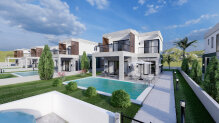 Modern 3+1 villas in good Kyrenia district